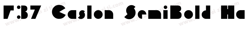 F37 Caslon SemiBold Hairline字体转换